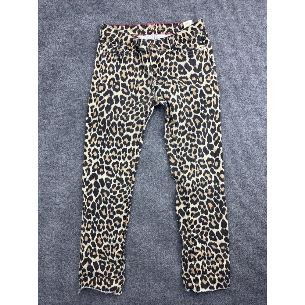 Kate Spade Perry Jeans Women's 25 Cheetah Print Skinny Leg Low‎ Rise USA Made